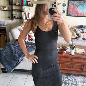 Chic Black Sleeveless Mini Dress